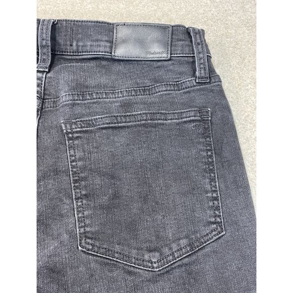 Madewell 10” High Rise Skinny Jeans Button Fly Size 27P Women’s Black Denim - Picture 6 of 13